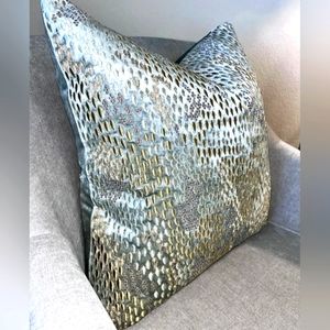 NWT Callisto Home Metallic Spotted Pillow